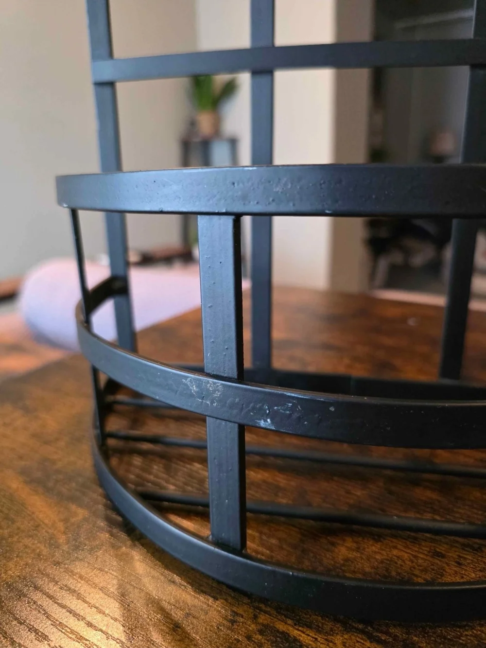 Black Metal Wall Planter/Shelf